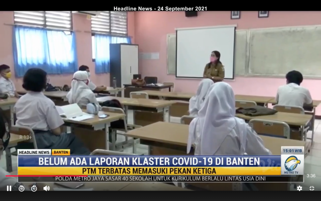 PTM di Banten Diklaim Berjalan Baik