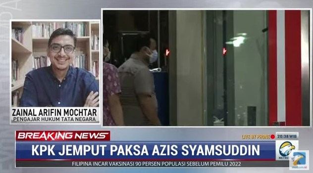 Tindakan KPK Jemput Paksa Azis Syamsuddin Dianggap Wajar