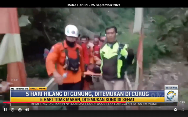 Gibran, Remaja yang Hilang di Gunung Guntur Ditemukan