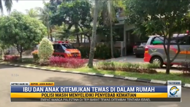 Ibu dan Anak Ditemukan Tewas di Depok, Jasad Tak Ada Tanda Kekerasan
