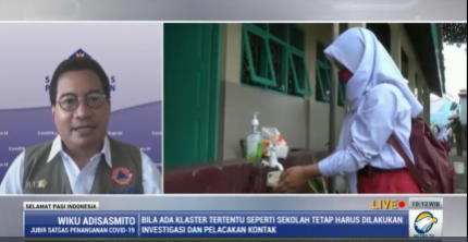 Satgas Covid-19: Jangan Gegabah Menyimpulkan Klaster Sekolah