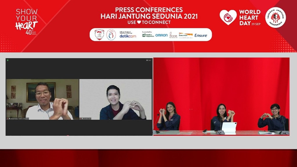 Konferensi Pers Yayasan Jantung Indonesia (YJI) Menyambut Hari Jantung Sedunia 2021 (Foto: YJI)