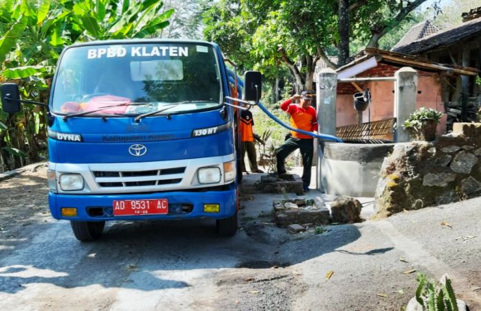 BPBD Klaten Gelontor 588 Tangki Air Bersih untuk 7 Desa