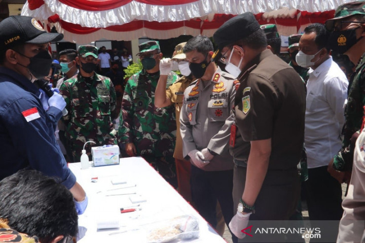 74,9 Kg Sabu dan 38.604 Butir Ekstasi Dimusnahkan