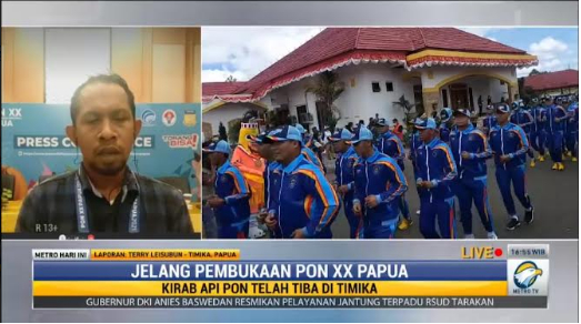 Kirab Api PON XX Papua Tiba di Timika