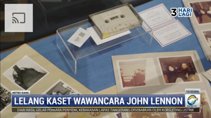 Laku Keras! Lelang Kaset Wawancara John Lennon Terjual Rp834 Juta