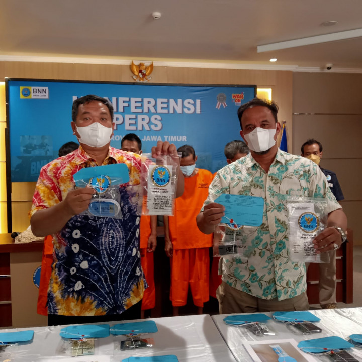 Peredaran 50 Ribu Gram Sabu Jaringan Surabaya-Lamongan Digagalkan