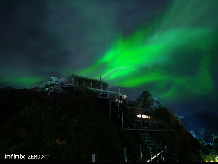 Infinix Zero X Pamer Kemampuan Kamera, Foto Aurora di Langit Yogyakarta