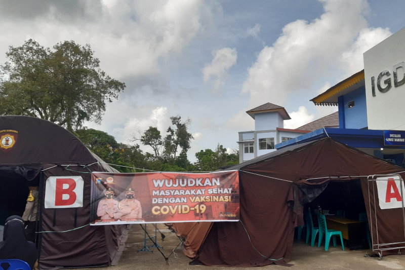 Polres Bintan gelar vaksinasi massal di RSUD Kijang (Nikolas Panama) 