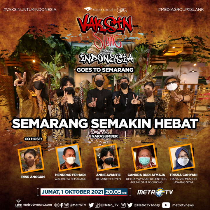 Slank Kembali Jelajahi Kota Semarang di Acara Vaksin untuk Indonesia