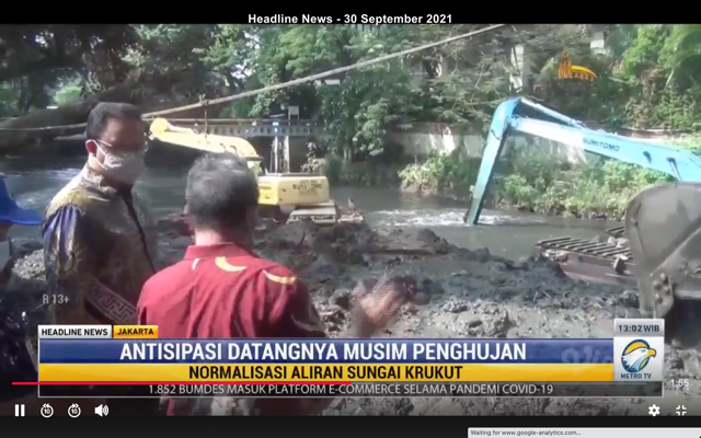 Hindari Banjir, Anies Terjunkan Petugas Keruk Kali Krukut