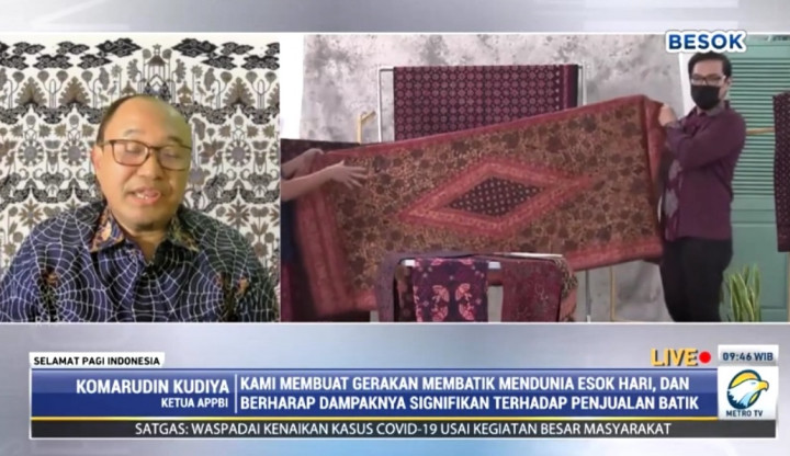 Sedih, Penjualan Batik Menurun Drastis di Hari Batik Nasional