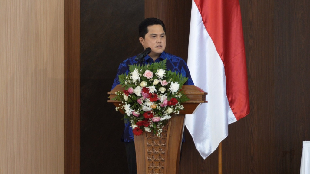 Menteri BUMN Erick Thohir di Dies Natalis ke-40 Untirta Serang , Banten. Foto: Istimewa.
