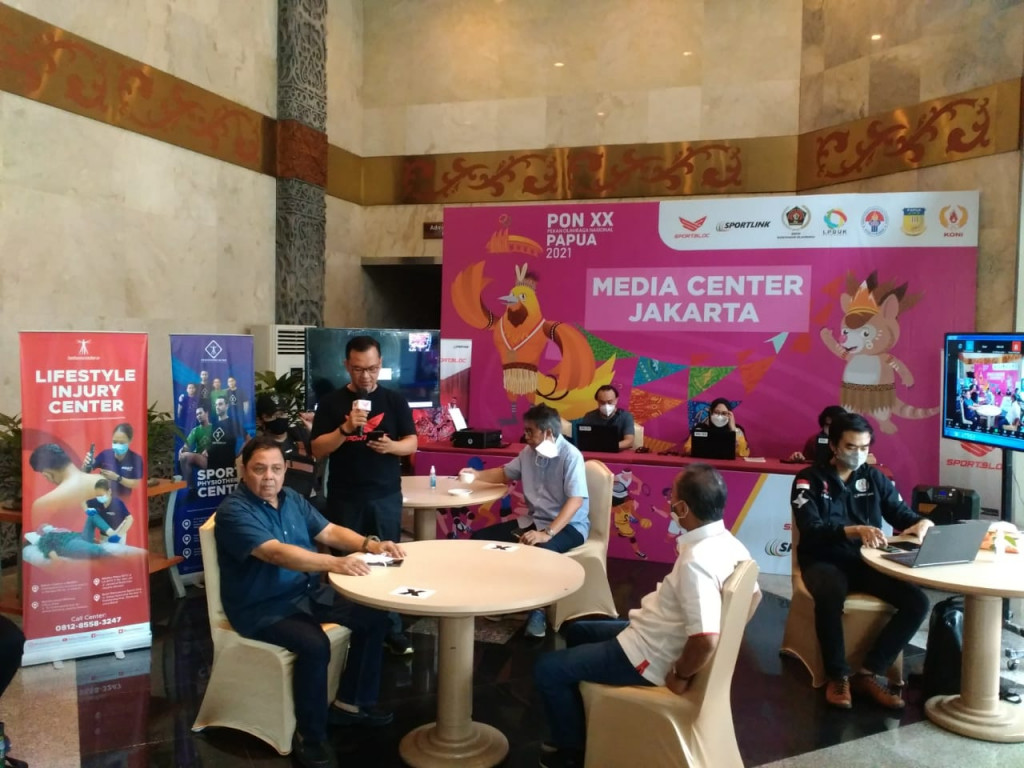 Media center PON XX Papua di Jakarta (Ist)