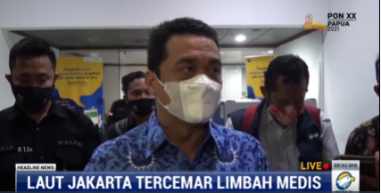 Ariza Akui Teluk Jakarta Tercemar Akibat Limbah Pandemi