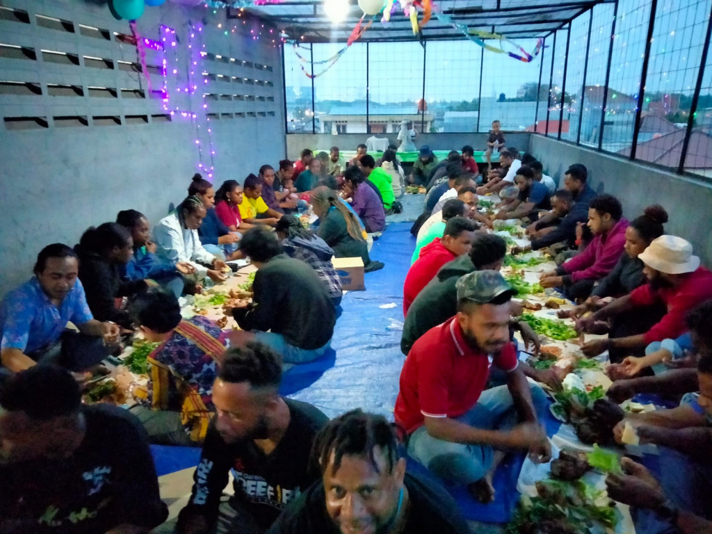 Mahasiswa dan pemuda Papua yang berada di Asrama Jayawijaya, Cawang, Jakarta Timur (Ist)