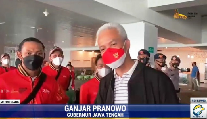 Semangati Atlet Jateng, Ganjar Pranowo ke Papua