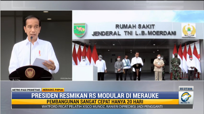 RS LB Moerdani, Dibangun karena Pandemi Dipakai saat PON XX Papua