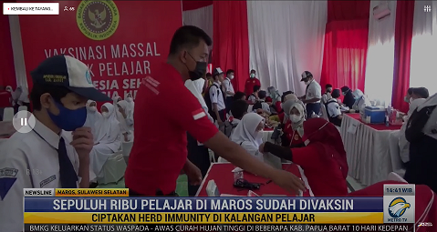 Patut Ditiru, Vaksinasi Pelajar di Maros Sulsel Tembus 70%