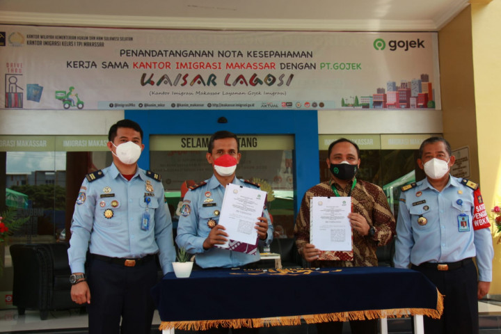 Gandeng Gojek, Kantor Imigrasi Makassar Hadirkan Kaisar Lagosi