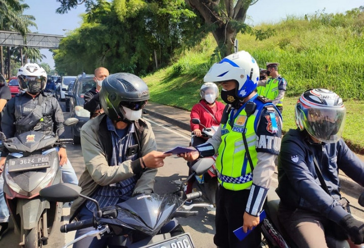 Ribuan Pelanggar Lalu Lintas Terjaring Operasi Patuh Jaya Tangsel