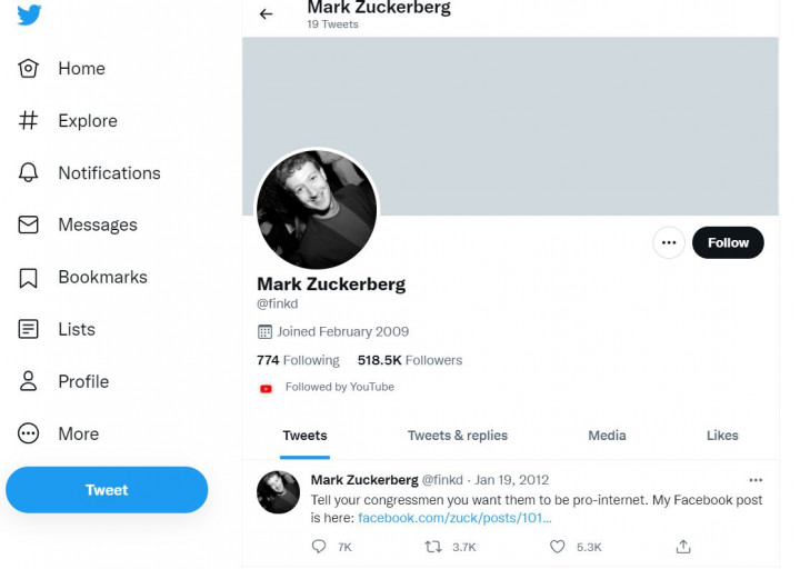 Bos Facebook Rupanya Pernah Main Twitter, Seberapa Aktif?