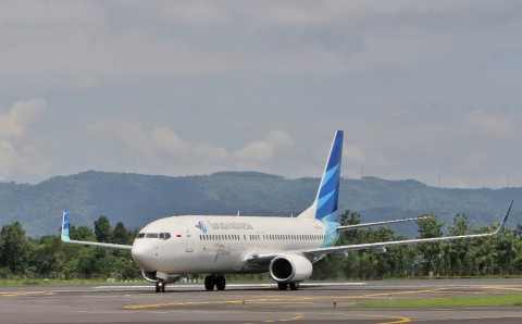 Maskapai penerbangan Garuda Indonesia. Foto: MI/Sumaryanto
