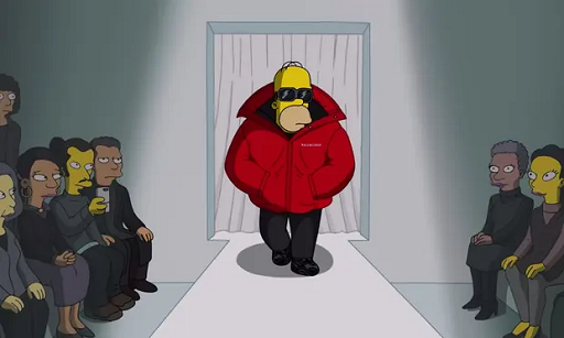 Tampil Kece, The Simpsons Jadi Model Balenciaga di Paris Fashion Week