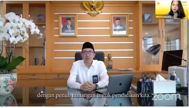 Dirjen Guru dan Tenaga Kependidikan Kemendikbud Iwan Syahril. Zoom