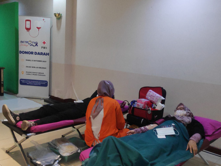 Stok Menipis, Metro TV Gelar Kegiatan Donor Darah