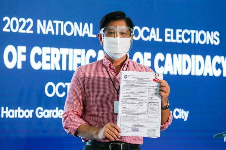 Putra Mantan Diktator Ferdinand Marcos Calonkan Diri sebagai Presiden