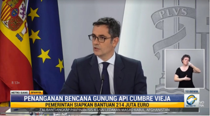 Spanyol Siapkan Rp3,5 Triliun untuk Penanganan Erupsi Gunung Cumbre Vieja