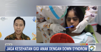 Dokter Gigi Spesialis Kedokteran Gigi Anak Muhammad Zakki menyebutkan bahwa anak down syndrome rentan penyakit gigi. Metro TV
