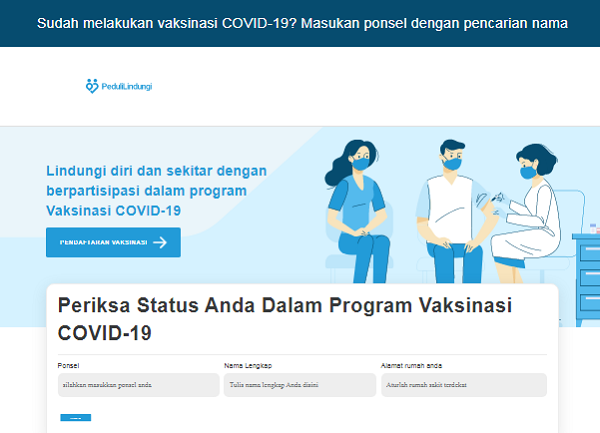 [Cek Fakta] Muncul Situs Pedulilindungiq.com, Itu Hoaks