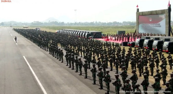 President Jokowi Leads Ceremony of 2021 Reserve Component Determination