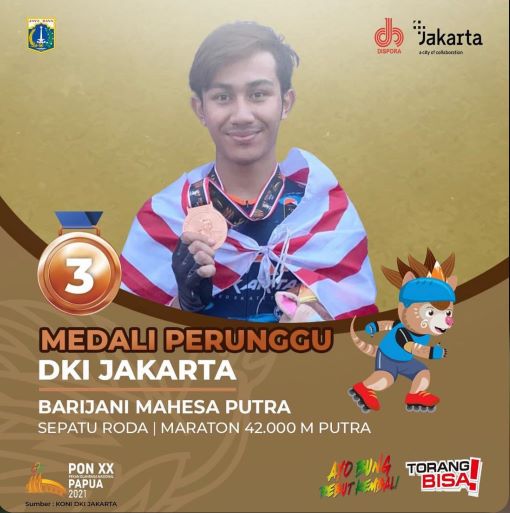Mahasiswa Vokasi UI Raih 5 Medali Cabang Sepatu Roda di PON XX Papua