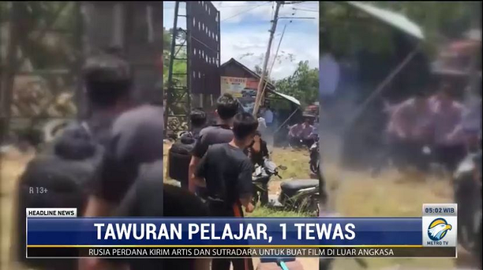 Tawuran Pelajar di Bengkulu, 1 Siswa Tewas