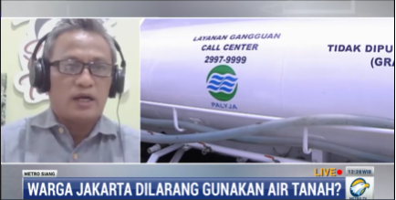 Pemprov DKI Minta Warga Tak Pakai Air Tanah, WALHI: Penuhi Dulu Kualitas Air Sungai