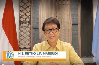 Menlu RI Tegaskan Pentingnya Kerja Sama Penanggulangan Terorisme Global