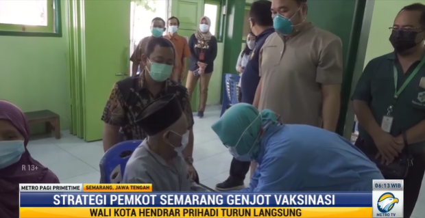 Walkot Semarang Kawal Langsung Vaksinasi Jemput Bola ke Kelurahan
