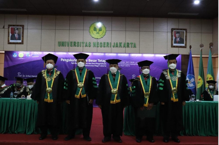 UNJ Tambah 3 Guru Besar Baru dari Fakultas MIPA