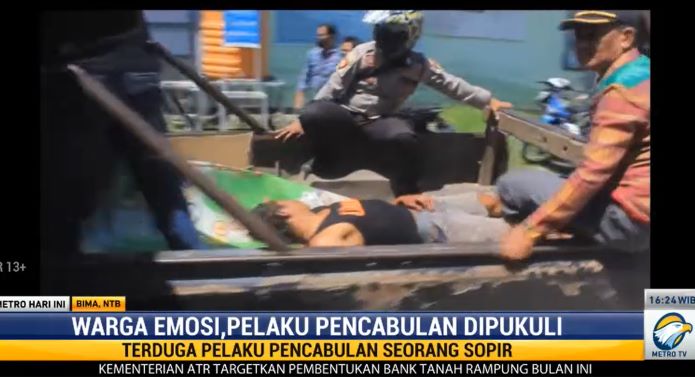 Gara-gara Berbuat Cabul, Sopir di Bima Diamuk Massa Hingga Kritis
