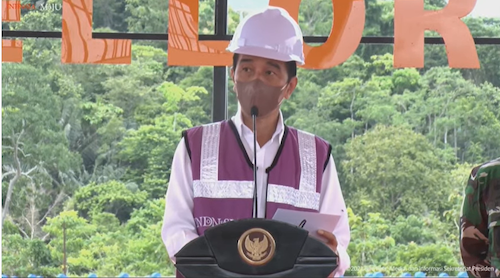 Presiden Jokowi <i>Groundbreaking</i> Smelter Freeport di Jawa Timur