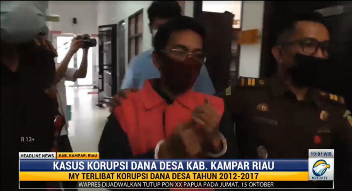 Gara-gara Korupsi Dana Desa, Mantan Kepala Desa di Kampar Riau Masuk Bui