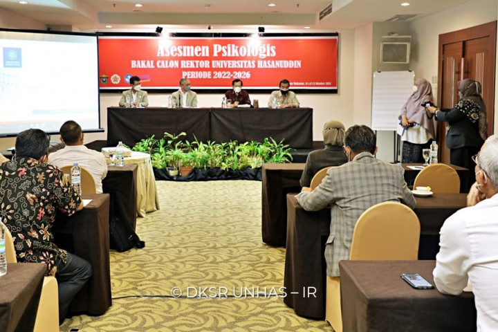 Bakal Calon Rektor Unhas Periode 2022-2026 Jalani Asesmen Psikologi