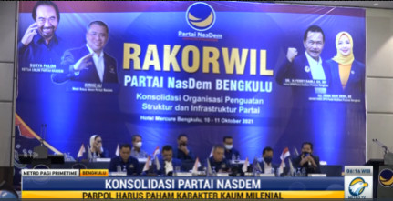 NasDem Bersiap Gaet Suara Milenial untuk Pemilu 2024