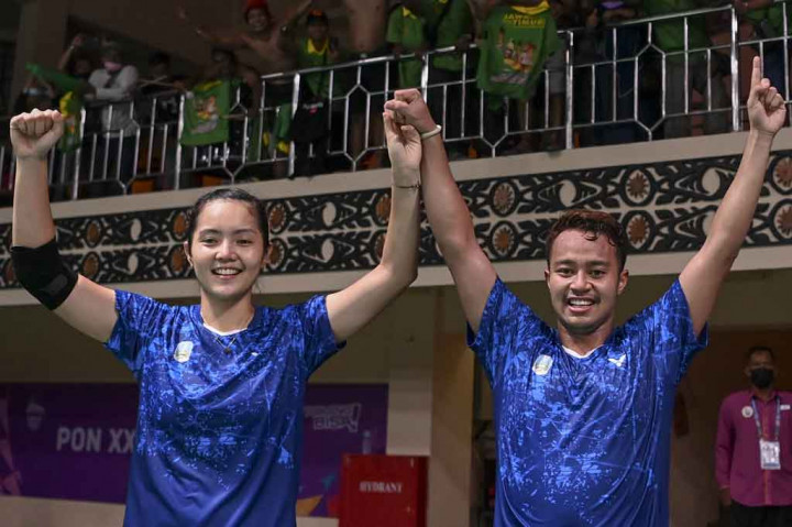 Ganda Campuran Jatim Rebut Emas Bulu Tangkis PON Papua