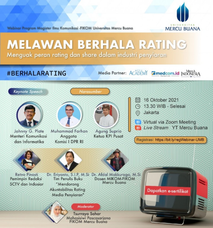 UMB Gelar Webinar Melawan Berhala Rating