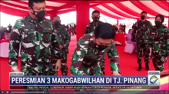 Panglima TNI Resmikan 3 Makogabwilhan dan Monumen Trimatra di Tanjung Pinang