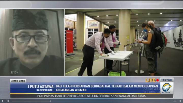 Hari Pertama Pembukaan Penerbangan Internasional, Bandara Ngurah Rai Sepi